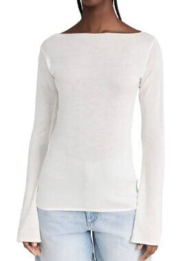 DL1961 long sleeve boat neck top Size XS